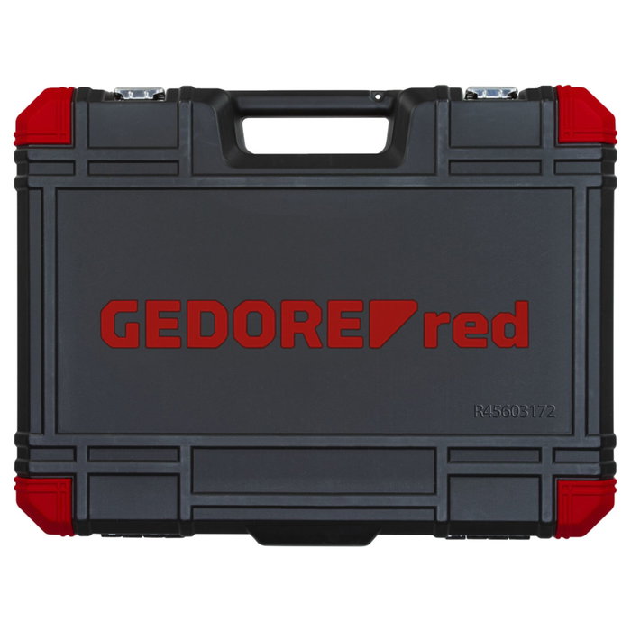 GEDORE Juego de llaves de vaso red 1/4 + 3/8 + 1/2, 172 piezas
