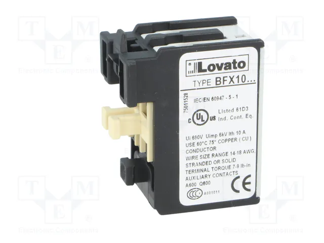 LOVATO ELECTRIC Contactores auxiliares BF NC x2