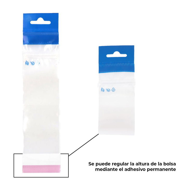 Edm Pack 50 bolsas para envasado con cierre zip superior medida util 06 x 15 cm Edm Pack 50 bolsas para envasado con cierre zip superior medida util 06 x 15 cm