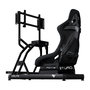 Oplite 102842 OPLite Cockpit R8 Fury Cabina de Carreras Negro con Sensor 200 kg y Par Motor 35 Nm, Acero, 150-210 cm, 150 kg