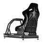Oplite 102842 OPLite Cockpit R8 Fury Cabina de Carreras Negro con Sensor 200 kg y Par Motor 35 Nm, Acero, 150-210 cm, 150 kg