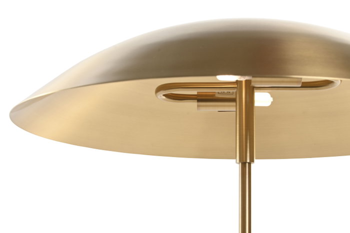 DKD Home Decor Lámpara de sobremesa latón patinado dorado