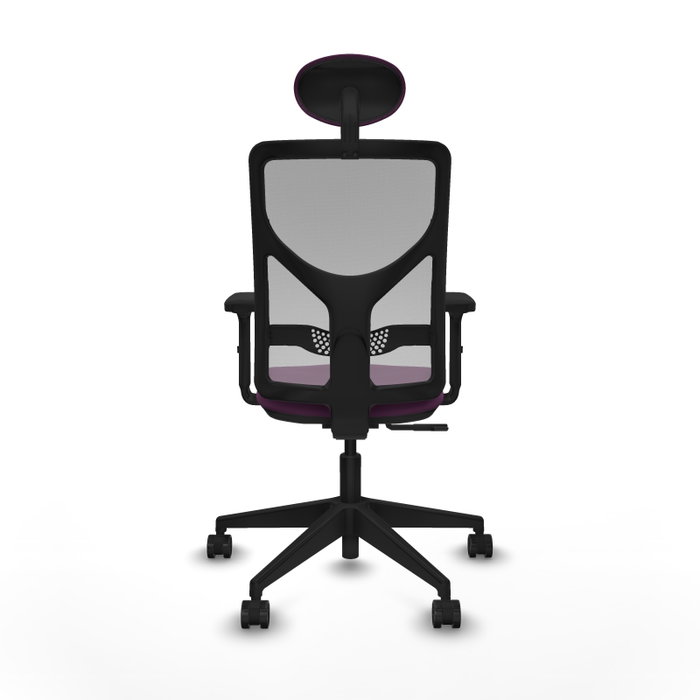 PIQUERAS Y CRESPO Silla de oficina Motilla con mecanismo Sincro, Morado y Gris