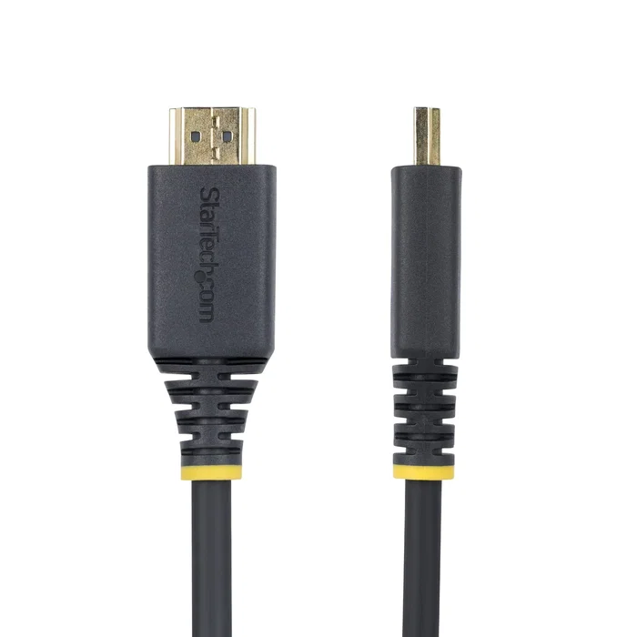 StarTech.com HDMI2-CABLE-4K60-8F Cable HDMI 2.0 Premium 2.4m - Certificado, 4K 60Hz, 1440p 144Hz, 18Gbps, Ethernet, HDR, ARC, HDCP 2.2, TPE, Negro