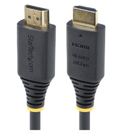 StarTech Cable HDMI 2.0 Premium Certificado Alta Velocidad 2.4m - 4K 60Hz, 1440p 144Hz, HDR10, HDCP 2.2, ARC, 18Gbps, Recubrimiento TPE - Negro