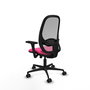 PIQUERAS Y CRESPO Silla de oficina Cilanco con mecanismo Sincro/Traslack Rosa y Gris