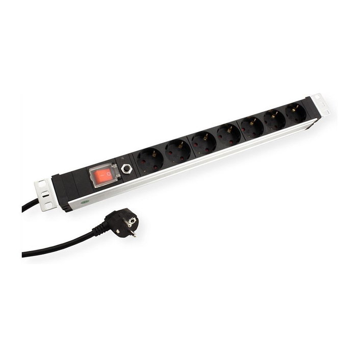 PDU Básica 1U con 7 Salidas AC Tipo F, 3 m de Cable PDU Básica 1U con 7 Salidas AC Tipo F, 3 m de Cable