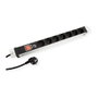 PDU Básica 1U con 7 Salidas AC Tipo F, 3 m de Cable