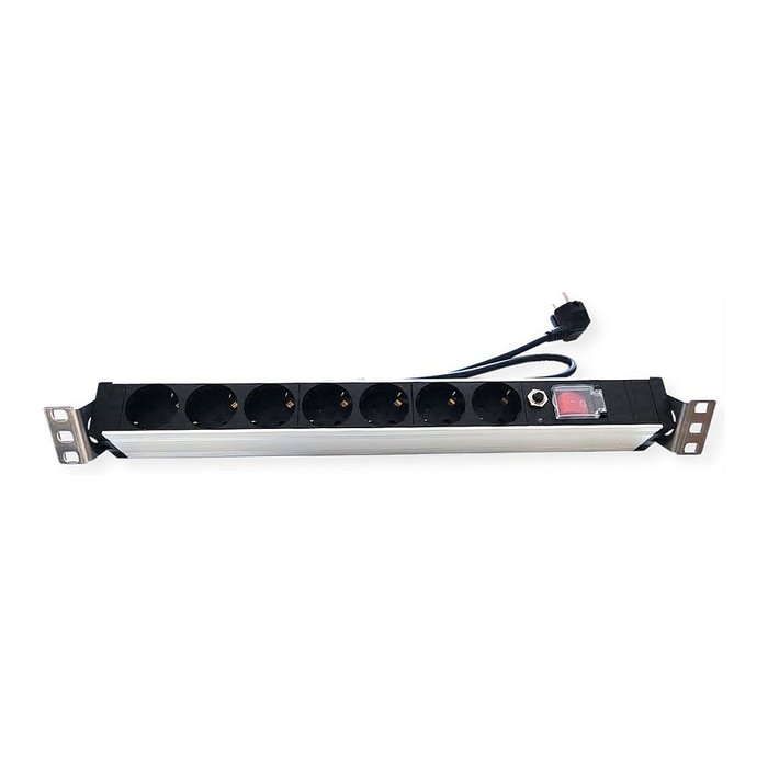 PDU Básica 1U con 7 Salidas AC Tipo F, 3 m de Cable PDU Básica 1U con 7 Salidas AC Tipo F, 3 m de Cable