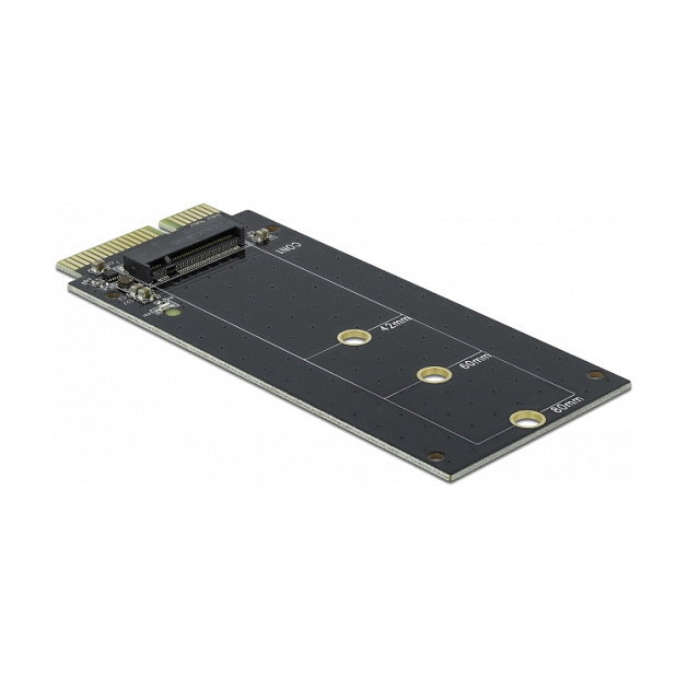 DeLOCK Adaptador de SATA de 22 pines macho a ranura M.2 Key B