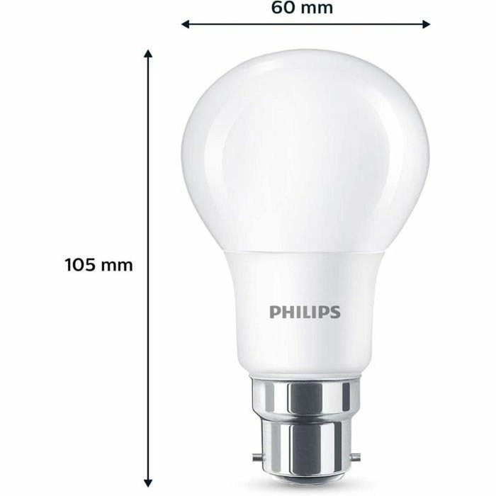 Philips Bombilla LED 60 W B22 Blanco cálido Mate - 3 piezas Philips Bombilla LED 60 W B22 Blanco cálido Mate - 3 piezas