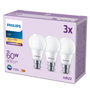 Philips Bombilla LED 60 W B22 Blanco cálido Mate - 3 piezas