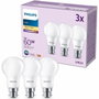 Philips Bombilla LED 60 W B22 Blanco cálido Mate - 3 piezas