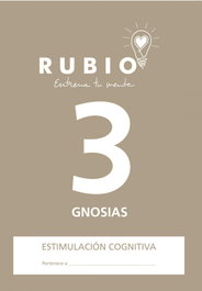 RUBIO Cuaderno A4 Estimulación Cognitiva Gnosias Nº 3 (Deterioro cognitivo moderado-grave)