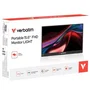 Verbatim Non-Touch Light Monitor Portátil 15.6" Full HD 1080p IPS HDR USB-C HDMI Multimedia Negro Ultradelgado