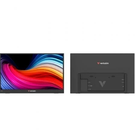 Verbatim Non-Touch Light Monitor Portátil 15.6" Full HD 1080p IPS HDR USB-C HDMI Multimedia Negro Ultradelgado Verbatim Non-Touch Light Monitor Portátil 15.6" Full HD 1080p IPS HDR USB-C HDMI Multimedia Negro Ultradelgado