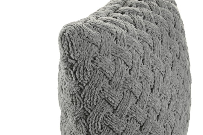 DKD Home Decor Cojín de Punto en Poliéster Gris Claro 45x45 cm (Pack de 2)