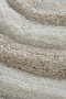 Mijölnir Alfombrilla de Baño Redonda Ecru 100% Acrílico Felpa 30mm Antibacteriana Antideslizante Lavable 90cm