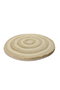 Mijölnir Alfombrilla de Baño Redonda Ecru 100% Acrílico Felpa 30mm Antibacteriana Antideslizante Lavable 90cm