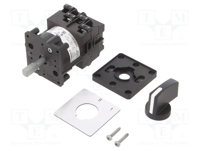 SCHNEIDER ELECTRIC Interruptor de leva de 2 posiciones 12A Negro SCHNEIDER ELECTRIC Interruptor de leva de 2 posiciones 12A Negro