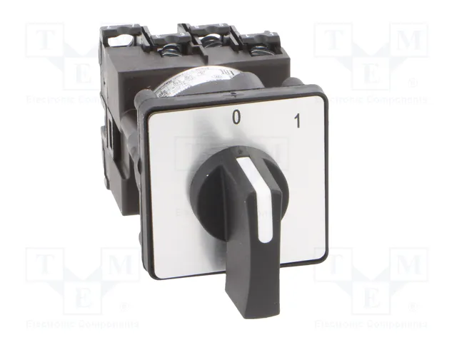 SCHNEIDER ELECTRIC Interruptor de leva de 2 posiciones 12A Negro SCHNEIDER ELECTRIC Interruptor de leva de 2 posiciones 12A Negro