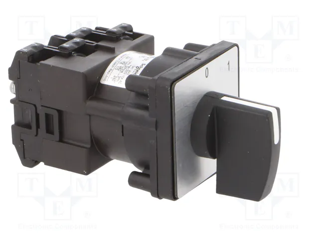 SCHNEIDER ELECTRIC Interruptor de leva de 2 posiciones 12A Negro SCHNEIDER ELECTRIC Interruptor de leva de 2 posiciones 12A Negro