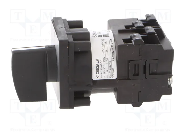 SCHNEIDER ELECTRIC Interruptor de leva de 2 posiciones 12A Negro SCHNEIDER ELECTRIC Interruptor de leva de 2 posiciones 12A Negro
