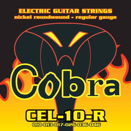 Juego de Cuerdas Cobra para Guitarra Eléctrica Níquel Roundwound Regular