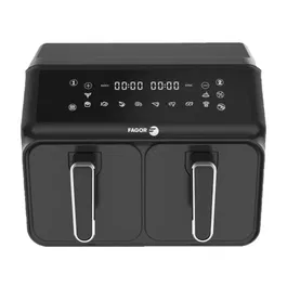 Fagor FAG3508510207584 Airfryer 8L Freidora sin aceite 2 depósitos 4L 2200W Negra