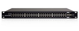Ubiquiti ES-48-500W Switch gestionado L2/L3 48 puertos PoE+ con 2 SFP y 2 SFP+, 140 Gbit/s, montaje rack 1U