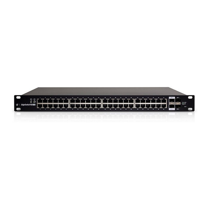 Ubiquiti ES-48-500W Switch gestionado L2/L3 48 puertos PoE+ con 2 SFP y 2 SFP+, 140 Gbit/s, montaje rack 1U Ubiquiti ES-48-500W Switch gestionado L2/L3 48 puertos PoE+ con 2 SFP y 2 SFP+, 140 Gbit/s, montaje rack 1U