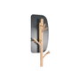 DKD Home Decor Perchero de Madera y Metal con Espejo Blanco