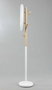 DKD Home Decor Perchero de Madera y Metal con Espejo Blanco