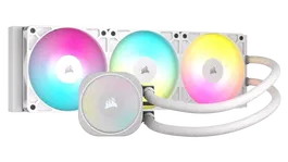 Corsair CW-9060094-WW Nautilus 240 ARGB - Sistema de Enfriamiento Líquido CPU, Ventiladores RGB de 120mm, Radiador de 240mm, Iluminación ARGB, Color Blanco