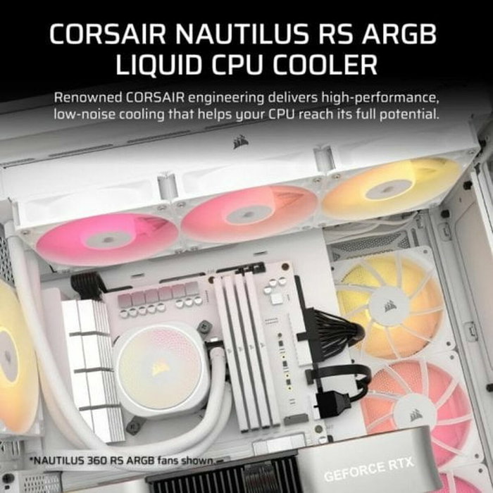 Corsair Nautilus 240 RS ARGB Blanco