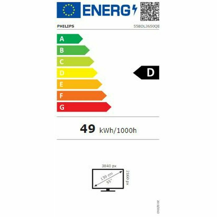 Philips 55BDL3650Q Monitor Q-Line 55 pulg 4K UHD Android 10