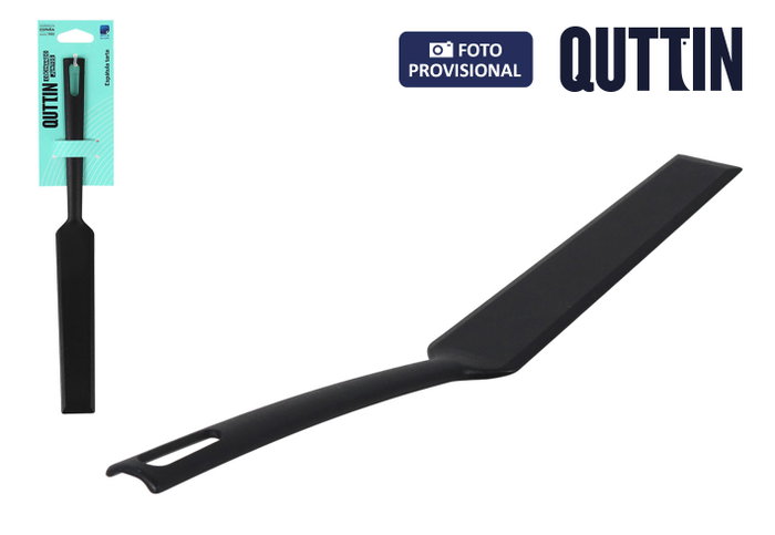 Quttin Espátula para Tarta de Nylon Negra 31x3,7x4cm