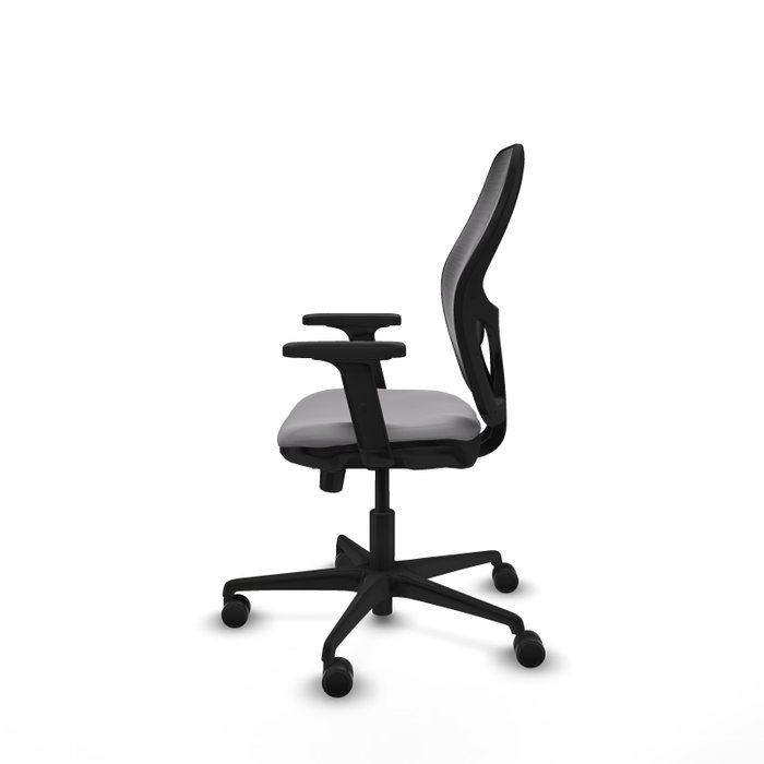 PIQUERAS Y CRESPO Silla de oficina Jorquera con mecanismo Sincro/Traslack, Gris y Negro