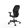 PIQUERAS Y CRESPO Silla de oficina Jorquera con mecanismo Sincro/Traslack, Gris y Negro