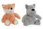 DKD Home Decor Peluche Naranja Gris 35 x 34 x 32 cm (4 Unidades)