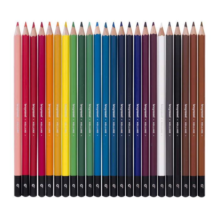 Bruynzeel Estuche metálico de lápices de color, 24 colores