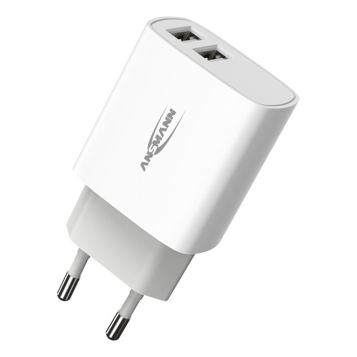 Ansmann Home Charger HC212 2xUSB 2400mA Blanco Ansmann Home Charger HC212 2xUSB 2400mA Blanco