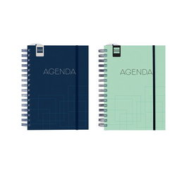 Agenda Escolar (2025-26) Finocam Institut Wire-O Tapa Pp S/V 4º 155X215 Con Goma Surtido Pack De 4