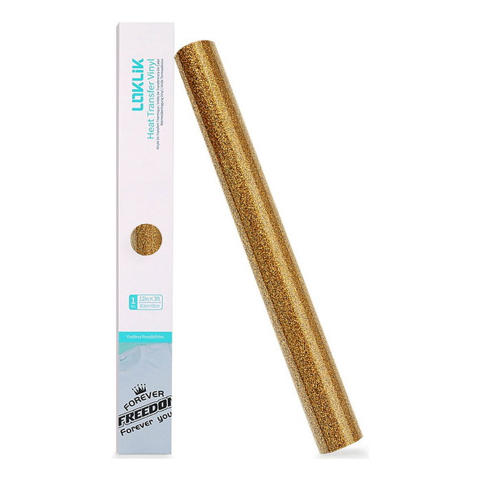 LOKLiK Europe Plotterfolie Glitzer Dorado 30,5 x 90 cm LOKLiK Europe Plotterfolie Glitzer Dorado 30,5 x 90 cm