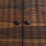 Armario Marrón-Negro Madera Salón 90 X 40 X 150 cm