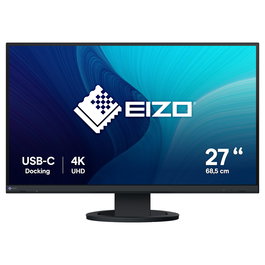 EIZO FlexScan EV2740S-BK Monitor 4K Ultra HD de 27 Pulgadas (68.6 cm) IPS LCD Negro con USB-C 70W y Soporte Ajustable