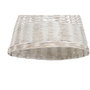 DKD Home Decor Lámpara de Techo de Bambú y Mango Blanco Desgastado