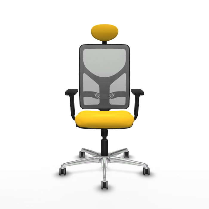 PIQUERAS Y CRESPO Silla de oficina Motilla con mecanismo Sincro, Amarillo y Gris PIQUERAS Y CRESPO Silla de oficina Motilla con mecanismo Sincro, Amarillo y Gris