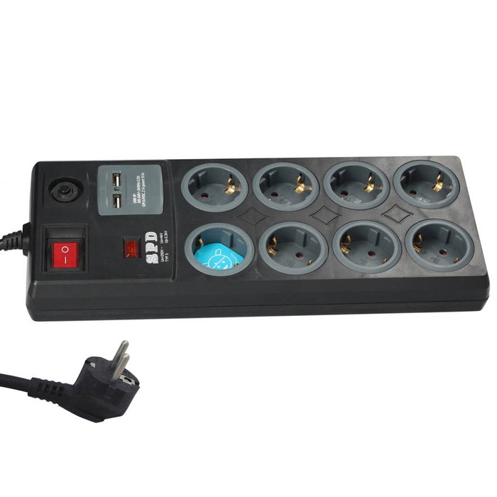 GSC Evolution Base múltiple 8T + 2 USB + Int. (3x1.5mm) 1,4M