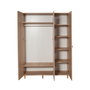 Hanah Home Mode-123 Armario Roble Sonoma 135x192x52 cm Tablero Partículas Melamina Diseño Moderno